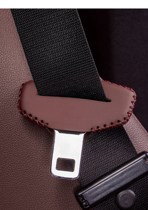 Car seat belt buckle leather protective cover (2PCS)