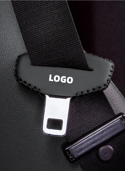 Car seat belt buckle leather protective cover (2PCS)